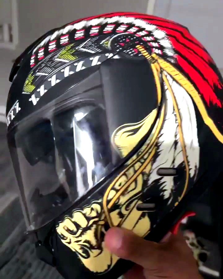 Full-face helmet available to rent